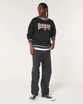 Boxy University of Washington Huskies -graafinen collegepaita Boxy University of Washington Huskies -graafinen collegepaita