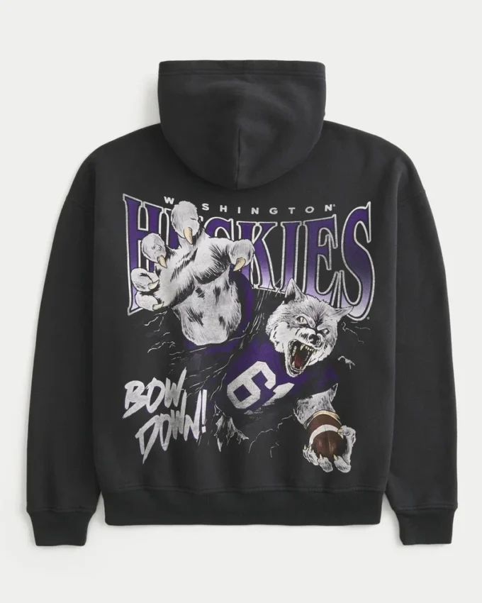 Boxy University of Washington Huskies -grafiikkahuppari Boxy University of Washington Huskies -grafiikkahuppari