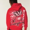 Boxy University of Wisconsin Badgers -grafiikkahuppari Boxy University of Wisconsin Badgers -grafiikkahuppari