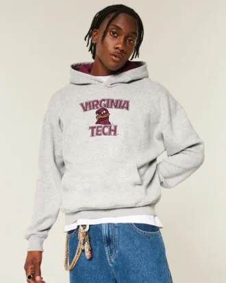Boxy Virginia Tech Hokies -grafiikkahuppari
