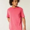 Boxy Washed Heavyweight Crew T-paita