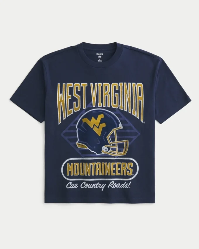 Boxy West Virginia University Mountaineers -grafiikkapaita Boxy West Virginia University Mountaineers -grafiikkapaita