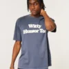 Boxy Witty Humor Tee -graafinen t-paita Boxy Witty Humor Tee -graafinen t-paita