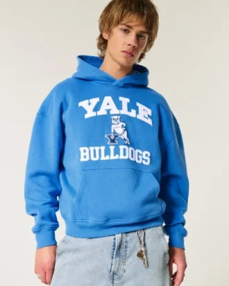 Boxy Yale Bulldogs -grafiikkahuppari