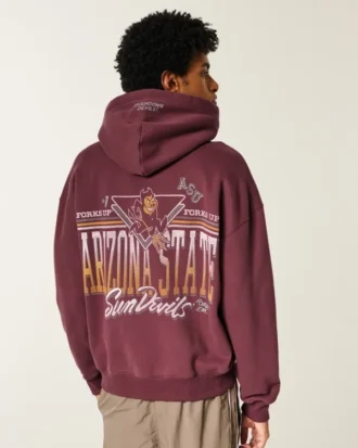 Boxy Zip-Up Arizona State University Sun Devils -grafiikkahuppari