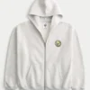 Boxy Zip-Up Club América Las Águilas -grafiikkahuppari Boxy Zip-Up Club América Las Águilas -grafiikkahuppari