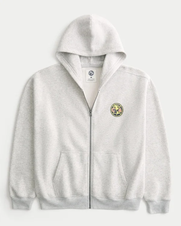 Boxy Zip-Up Club América Las Águilas -grafiikkahuppari Boxy Zip-Up Club América Las Águilas -grafiikkahuppari