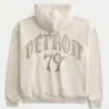 Boxy Zip-Up Detroit 79 -grafiikkahuppari Boxy Zip-Up Detroit 79 -grafiikkahuppari