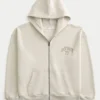 Boxy Zip-Up Detroit 79 -grafiikkahuppari Boxy Zip-Up Detroit 79 -grafiikkahuppari