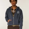 Boxy Zip-Up Ford -grafiikkahuppari Boxy Zip-Up Ford -grafiikkahuppari
