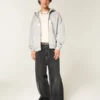 Boxy Zip-Up Forest Hills Athletics -grafiikkahuppari