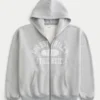 Boxy Zip-Up Forest Hills Athletics -grafiikkahuppari