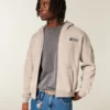 Boxy Zip-Up NASCAR -grafiikkahuppari Boxy Zip-Up NASCAR -grafiikkahuppari