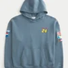 Boxy Zip-Up NASCAR Jeff Gordon -grafiikkahuppari Boxy Zip-Up NASCAR Jeff Gordon -grafiikkahuppari