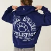Boxy Zip-Up Penn State University Nittany Lions -grafiikkahuppari