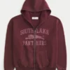Boxy Zip-Up South Lake Panthers -grafiikkahuppari Boxy Zip-Up South Lake Panthers -grafiikkahuppari