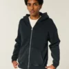 Boxy Zip-Up Spider Graphic Hoodie Boxy Zip-Up Spider Graphic Hoodie