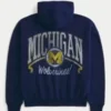 Boxy Zip-Up University of Michigan Wolverines -grafiikkahuppari Boxy Zip-Up University of Michigan Wolverines -grafiikkahuppari