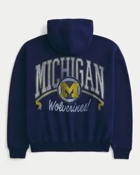 Boxy Zip-Up University of Michigan Wolverines -grafiikkahuppari