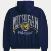 Boxy Zip-Up University of Michigan Wolverines -grafiikkahuppari Boxy Zip-Up University of Michigan Wolverines -grafiikkahuppari