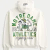 Boxy Zip-Up University of Notre Dame Fighting Irish -grafiikkahuppari