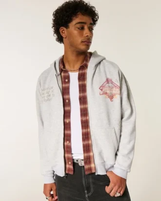 Boxy Zip-Up University of Southern California Trojans -grafiikkahuppari Boxy Zip-Up University of Southern California Trojans -grafiikkahuppari