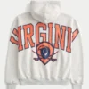 Boxy Zip-Up University of Virginia -grafiikkahuppari Boxy Zip-Up University of Virginia -grafiikkahuppari