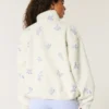 Brodeerattu sherpa-fleece-takki Brodeerattu sherpa-fleece-takki