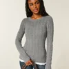 Cable-Knit Icon Crew -villapaita