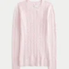 Cable-Knit Icon Crew -villapaita