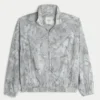 Camouflage-vetoketjullinen tuulitakki Camouflage-vetoketjullinen tuulitakki