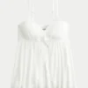 Crinkle Shine Flyaway Babydoll -toppi