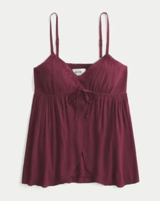 Crinkle Shine Flyaway Babydoll -toppi