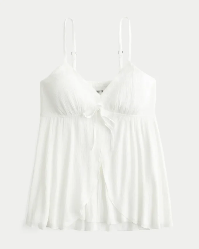 Crinkle Shine Flyaway Babydoll -toppi