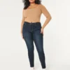 Curvy High-Rise Dark Wash -farkkuleggingsit