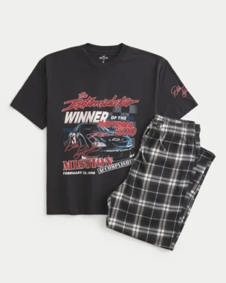 Dale Earnhardt NASCAR -grafiikkapaita ja flanelliset pyjamahousut