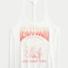 Desert Sound -grafiikka Punottu Racerback-toppi Desert Sound -grafiikka Punottu Racerback-toppi