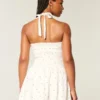 Drop-Waist Halter Mini Dress Drop-Waist Halter Mini Dress