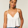 Easy Embroidered Shine Babydoll -toppi Easy Embroidered Shine Babydoll -toppi