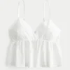 Easy Embroidered Shine Babydoll -toppi Easy Embroidered Shine Babydoll -toppi