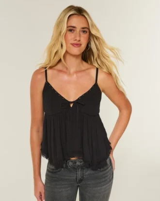 Easy Studded Babydoll -toppi