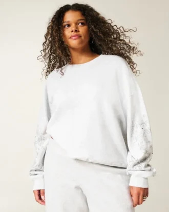 Easy Studded Graphic Crew -huppari
