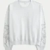 Easy Studded Graphic Crew -huppari Easy Studded Graphic Crew -huppari