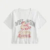 Easy Wisconsin Badgers -grafiikka, kaula-aukkoinen T-paita