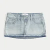 Erittäin matala denim-mikrominihame Erittäin matala denim-mikrominihame