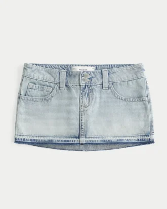 Erittäin matala denim-mikrominihame