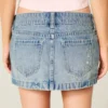 Erittäin matala denim-mikrominihame Erittäin matala denim-mikrominihame