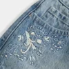 Erittäin matala denim-mikrominihame Erittäin matala denim-mikrominihame