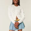 Eyelet Crew Cardigan Eyelet Crew Cardigan