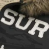 Faux Fur Trim Zip-Up Big Sur Graphic Hoodie Faux Fur Trim Zip-Up Big Sur Graphic Hoodie
